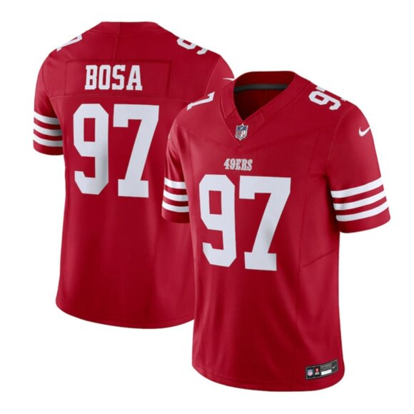Mens Youths Kids Womens 97 Nick Bosa Scarlet Red Vapor Stitched Jersey